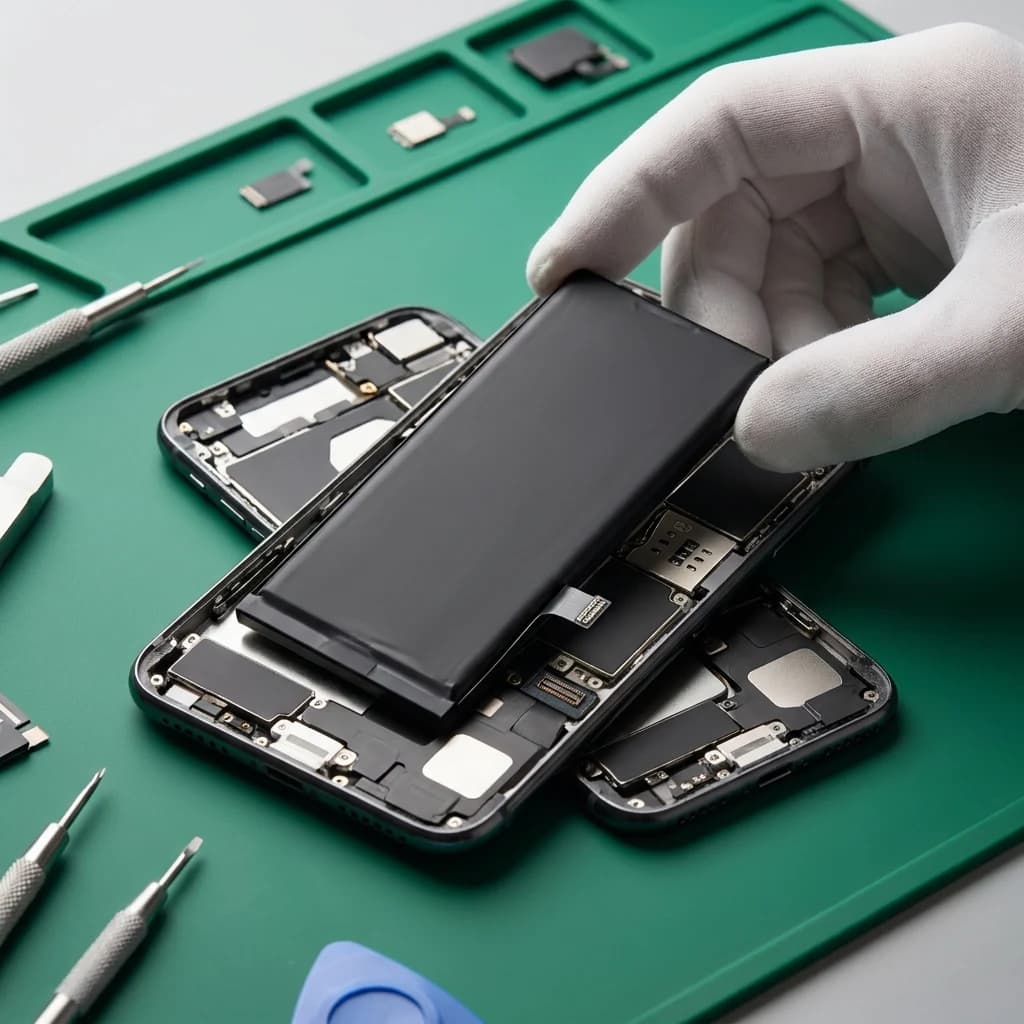 Repair work at an ESD-protected workstation